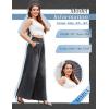 imageTapata Womens 24quot27quot30quot33quot Inseam Wide Leg Jeans Petite Elastic Waist Baggy Denim Pants Long Palazzo TrousersBlack