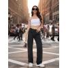 imageTapata Womens 26quot28quot30quot32quot34quot Cargo Jeans Straight Leg Short Petite Regular Tall Denim Relaxed Y2K PantsBlack