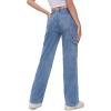 imageTapata Womens 26quot28quot30quot32quot34quot Cargo Jeans Straight Leg Short Petite Regular Tall Denim Relaxed Y2K PantsBlue