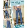imageTapata Womens 26quot28quot30quot32quot34quot Cargo Jeans Straight Leg Short Petite Regular Tall Denim Relaxed Y2K PantsBlue