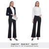 imageTapata Womens 28303234 Stretchy Bootcut Dress Pants with Pockets Tall Petite Regular for Office Work BusinessBlack  Pinstripe