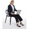 imageTapata Womens 28303234 Stretchy Bootcut Dress Pants with Pockets Tall Petite Regular for Office Work BusinessBlack  Pinstripe