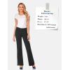 imageTapata Womens 28303234 Stretchy Bootcut Dress Pants with Pockets Tall Petite Regular for Office Work BusinessBlack