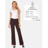 imageTapata Womens 28303234 Stretchy Bootcut Dress Pants with Pockets Tall Petite Regular for Office Work BusinessBrown