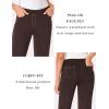 imageTapata Womens 28303234 Stretchy Bootcut Dress Pants with Pockets Tall Petite Regular for Office Work BusinessBrown