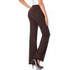 imageTapata Womens 28303234 Stretchy Bootcut Dress Pants with Pockets Tall Petite Regular for Office Work BusinessBrown
