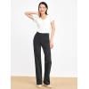 imageTapata Womens 28303234 Stretchy Bootcut Dress Pants with Pockets Tall Petite Regular for Office Work BusinessCharcoal