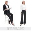 imageTapata Womens 28303234 Stretchy Bootcut Dress Pants with Pockets Tall Petite Regular for Office Work BusinessGrey  Herringbone