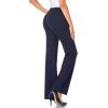 imageTapata Womens 28303234 Stretchy Bootcut Dress Pants with Pockets Tall Petite Regular for Office Work BusinessNavy Blue