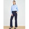 imageTapata Womens 28303234 Stretchy Bootcut Dress Pants with Pockets Tall Petite Regular for Office Work BusinessNavy Blue