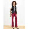 imageTapata Womens 28303234 Stretchy Bootcut Dress Pants with Pockets Tall Petite Regular for Office Work BusinessNew Burgundy