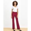 imageTapata Womens 28303234 Stretchy Bootcut Dress Pants with Pockets Tall Petite Regular for Office Work BusinessNew Burgundy