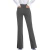 imageTapata Womens 28303234 Stretchy Bootcut Dress Pants with Pockets Tall Petite Regular for Office Work BusinessNew Charcoal
