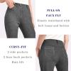 imageTapata Womens 28303234 Stretchy Bootcut Dress Pants with Pockets Tall Petite Regular for Office Work BusinessNew Charcoal