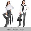 imageTapata Womens 28303234 Stretchy Bootcut Dress Pants with Pockets Tall Petite Regular for Office Work BusinessNew Charcoal