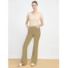 imageTapata Womens 28303234 Stretchy Bootcut Dress Pants with Pockets Tall Petite Regular for Office Work BusinessOatmeal