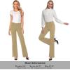 imageTapata Womens 28303234 Stretchy Bootcut Dress Pants with Pockets Tall Petite Regular for Office Work BusinessOatmeal