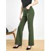 imageTapata Womens 28303234 Stretchy Bootcut Dress Pants with Pockets Tall Petite Regular for Office Work BusinessOlive