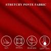 imageTapata Womens 28303234 Stretchy Bootcut Dress Pants with Pockets Tall Petite Regular for Office Work BusinessRed