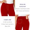 imageTapata Womens 28303234 Stretchy Bootcut Dress Pants with Pockets Tall Petite Regular for Office Work BusinessRed
