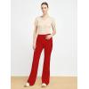 imageTapata Womens 28303234 Stretchy Bootcut Dress Pants with Pockets Tall Petite Regular for Office Work BusinessRed