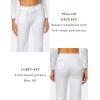 imageTapata Womens 28303234 Stretchy Bootcut Dress Pants with Pockets Tall Petite Regular for Office Work BusinessWhite