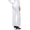 imageTapata Womens 28303234 Stretchy Bootcut Dress Pants with Pockets Tall Petite Regular for Office Work BusinessWhite