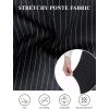 imageTapata Womens Capri Dress Pants 19quot205quot Stretch HighWaist Crop Office Work Pants Summer Casual Capris Slacks YogaBlack  Pinstripe