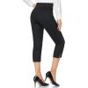 imageTapata Womens Capri Dress Pants 19quot205quot Stretch HighWaist Crop Office Work Pants Summer Casual Capris Slacks YogaBlack  Pinstripe