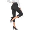 imageTapata Womens Capri Dress Pants 19quot205quot Stretch HighWaist Crop Office Work Pants Summer Casual Capris Slacks YogaHerringbone