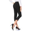 imageTapata Womens Capri Dress Pants 19quot205quot Stretch HighWaist Crop Office Work Pants Summer Casual Capris Slacks YogaTwill  Black