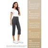 imageTapata Womens Capri Dress Pants 19quot205quot Stretch HighWaist Crop Office Work Pants Summer Casual Capris Slacks YogaTwill  Charcoal