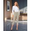 imageTapata Womens Capri Dress Pants 19quot205quot Stretch HighWaist Crop Office Work Pants Summer Casual Capris Slacks YogaTwill  Sandstone