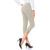 imageTapata Womens Capri Dress Pants 19quot205quot Stretch HighWaist Crop Office Work Pants Summer Casual Capris Slacks YogaTwill  Sandstone