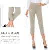imageTapata Womens Capri Dress Pants 19quot205quot Stretch HighWaist Crop Office Work Pants Summer Casual Capris Slacks YogaTwill  Sandstone