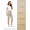 imageTapata Womens Capri Dress Pants 19quot205quot Stretch HighWaist Crop Office Work Pants Summer Casual Capris Slacks YogaTwill  Sandstone