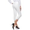 imageTapata Womens Capri Dress Pants 19quot205quot Stretch HighWaist Crop Office Work Pants Summer Casual Capris Slacks YogaTwill  White