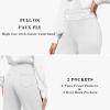 imageTapata Womens Capri Dress Pants 19quot205quot Stretch HighWaist Crop Office Work Pants Summer Casual Capris Slacks YogaTwill  White
