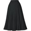 imageTapata Womens Petite Regular Tall Pleated Chiffon Skirt Midi High Elastic Waist A Line Swing SkirtsBlack