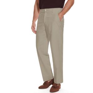 imageTapata Mens Linen Casual Dress Pants Lightweight Elastic Waist Slacks Straight Leg Regular Fit Trousers for Work BusinessKhaki