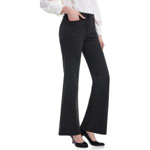 imageTapata Womens 28303234 Stretchy Bootcut Dress Pants with Pockets Tall Petite Regular for Office Work BusinessGrey  Herringbone