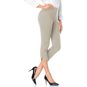 imageTapata Womens Capri Dress Pants 19quot205quot Stretch HighWaist Crop Office Work Pants Summer Casual Capris Slacks YogaTwill  Sandstone