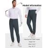 imageTapata Mens 29303234 Inseam 4Way Stretch Golf Joggers Slim Fit Regular Tall Athletic Sweatpants Casual Dress PantsDark Grey