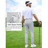 imageTapata Mens 29303234 Inseam 4Way Stretch Golf Joggers Slim Fit Regular Tall Athletic Sweatpants Casual Dress PantsLight Grey