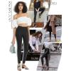 imageTapata Petite Womens 25quot27quot29quot Inseam Faux Leather Leggings High Waisted Pleather Yoga PantsBlack