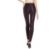 imageTapata Petite Womens 25quot27quot29quot Inseam Faux Leather Leggings High Waisted Pleather Yoga PantsBurgundy