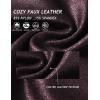 imageTapata Petite Womens 25quot27quot29quot Inseam Faux Leather Leggings High Waisted Pleather Yoga PantsBurgundy