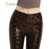 imageTapata Petite Womens 25quot27quot29quot Inseam Faux Leather Leggings High Waisted Pleather Yoga PantsLeopard Print