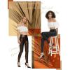 imageTapata Petite Womens 25quot27quot29quot Inseam Faux Leather Leggings High Waisted Pleather Yoga PantsLeopard Print