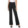 imageTapata Women Dress Pants 28quot30quot32quot34quot High Waist Stretchy Bootcut Pants Tall Petite Regular for Office Business CasualBlack